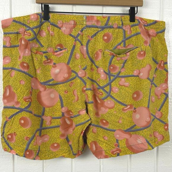 Earthbound Women Colorful Pull On Shorts Gold Boho Summer Hippie Casual Size XXL - Picture 7 of 8